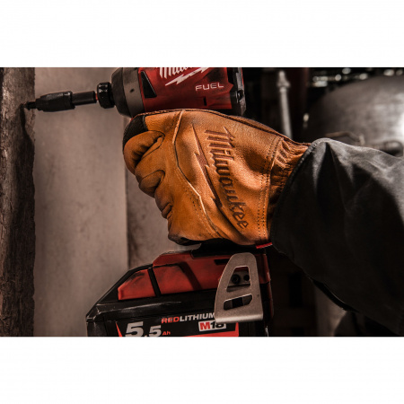 Перчатки Milwaukee кожаные, размер 9/L  (Арт. 4932478124)