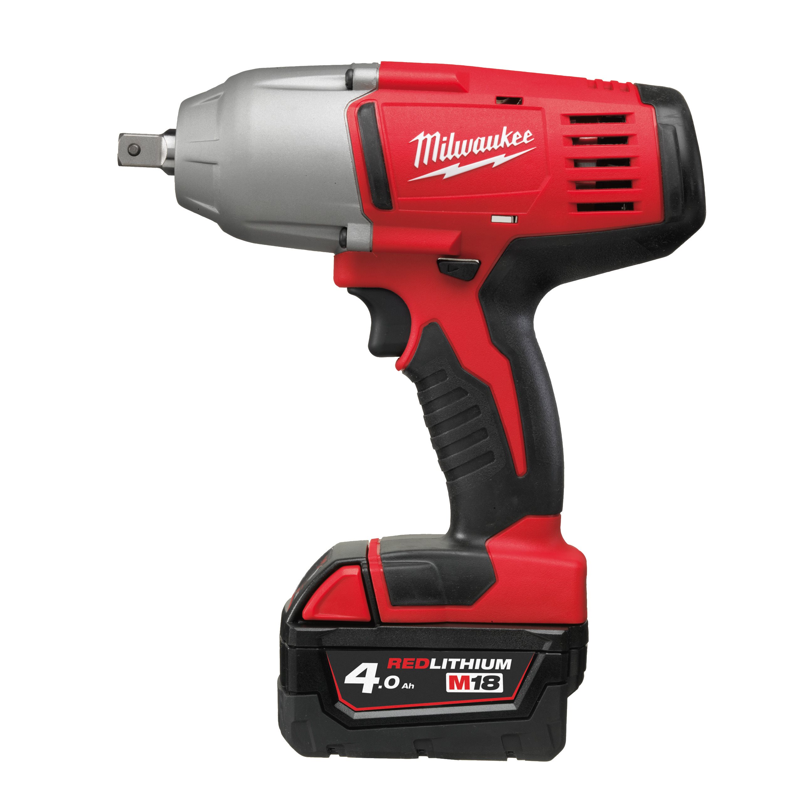 Аккумуляторный ударный гайковерт с фиксацией пином Milwaukee HD18 HIW-402C (1/2'')  (Арт. 4933441260)