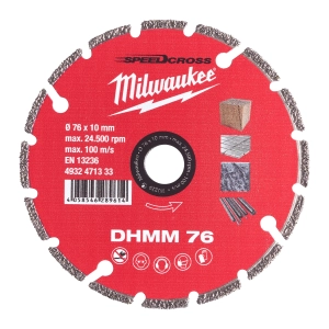 Алмазный диск скоростной Milwaukee Speedcross DHMM 76 мм ДЛЯ M12 FCOT  (Арт. 4932471333)