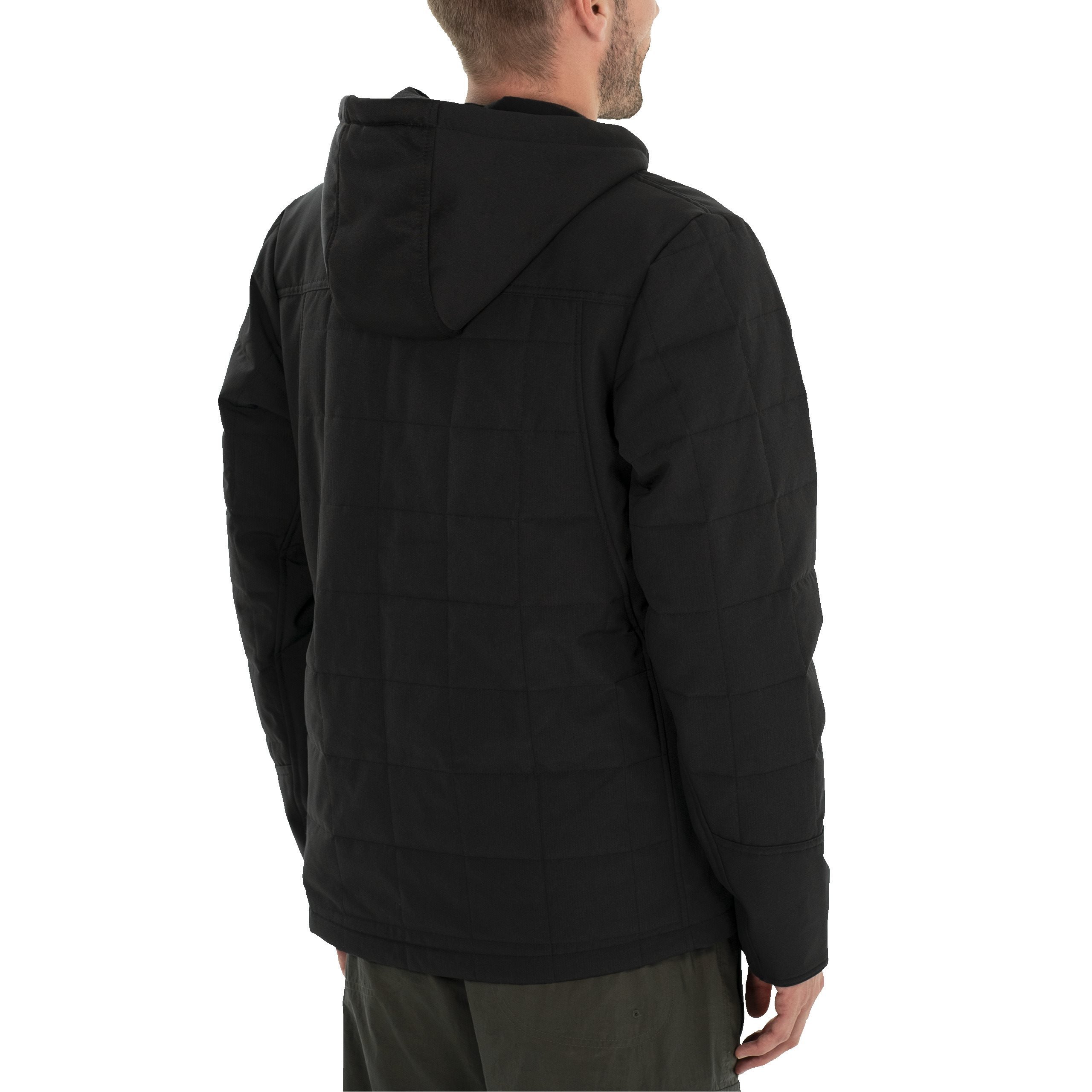 Куртка черная с подогревом и капюшоном Milwaukee M12 HPJ BL2-0 (M) (Арт. 4932480072)