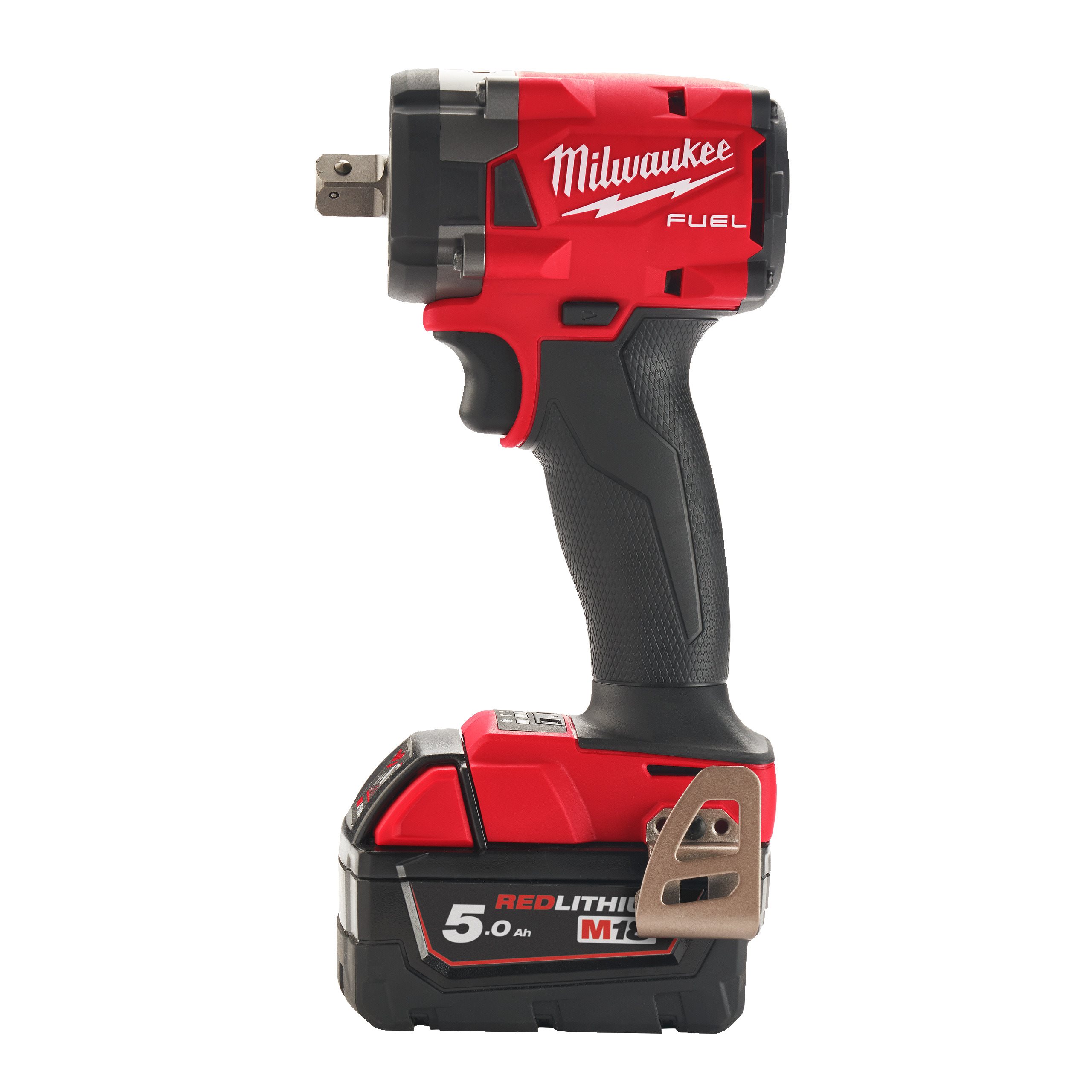 Аккумуляторный компактный ударный гайковерт с фиксацией пином Milwaukee M18 FIW2P12-502X FUEL (1/2'')  (Арт. 4933478447)