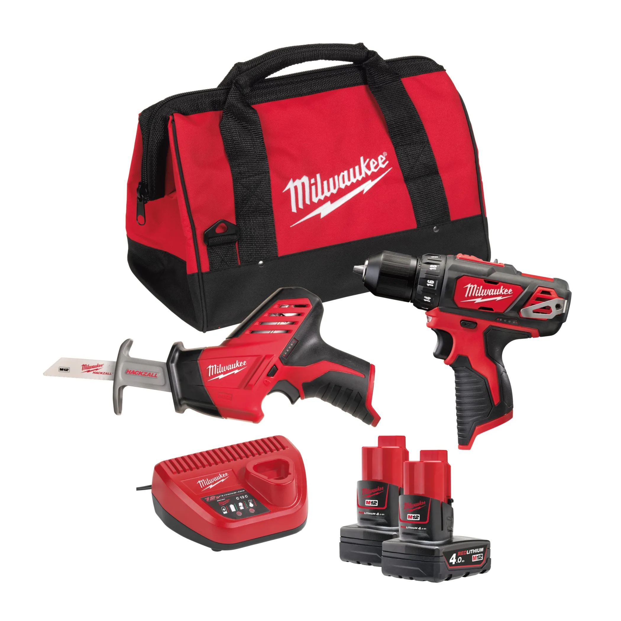 Набор инструментов Milwaukee M12 ВPP2С-402B  (Арт. 4933441230)