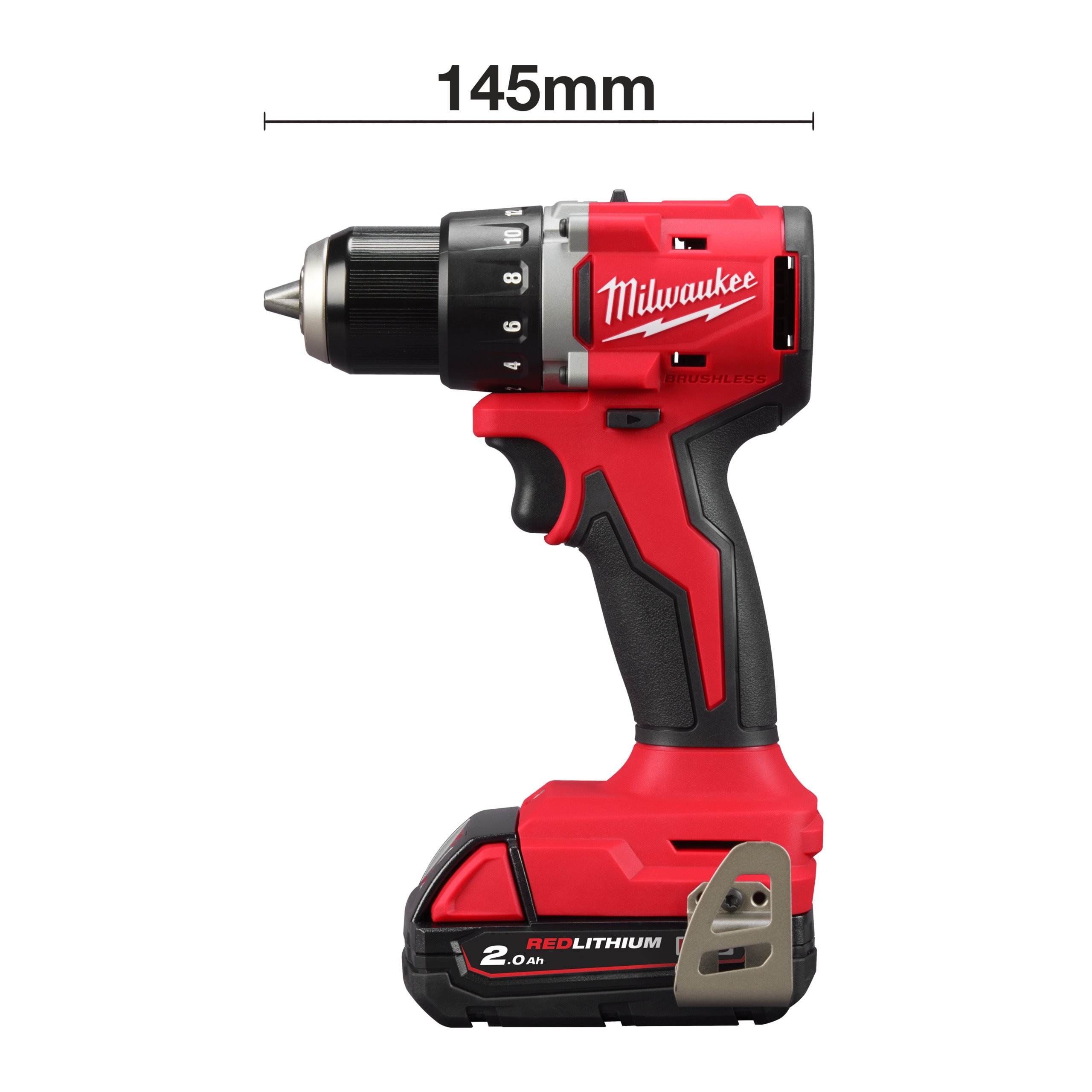 Аккумуляторная безударная дрель-шуруповерт Milwaukee M18 BLDDRC-202C (замена для 4933464317) (Арт. 4933492833)