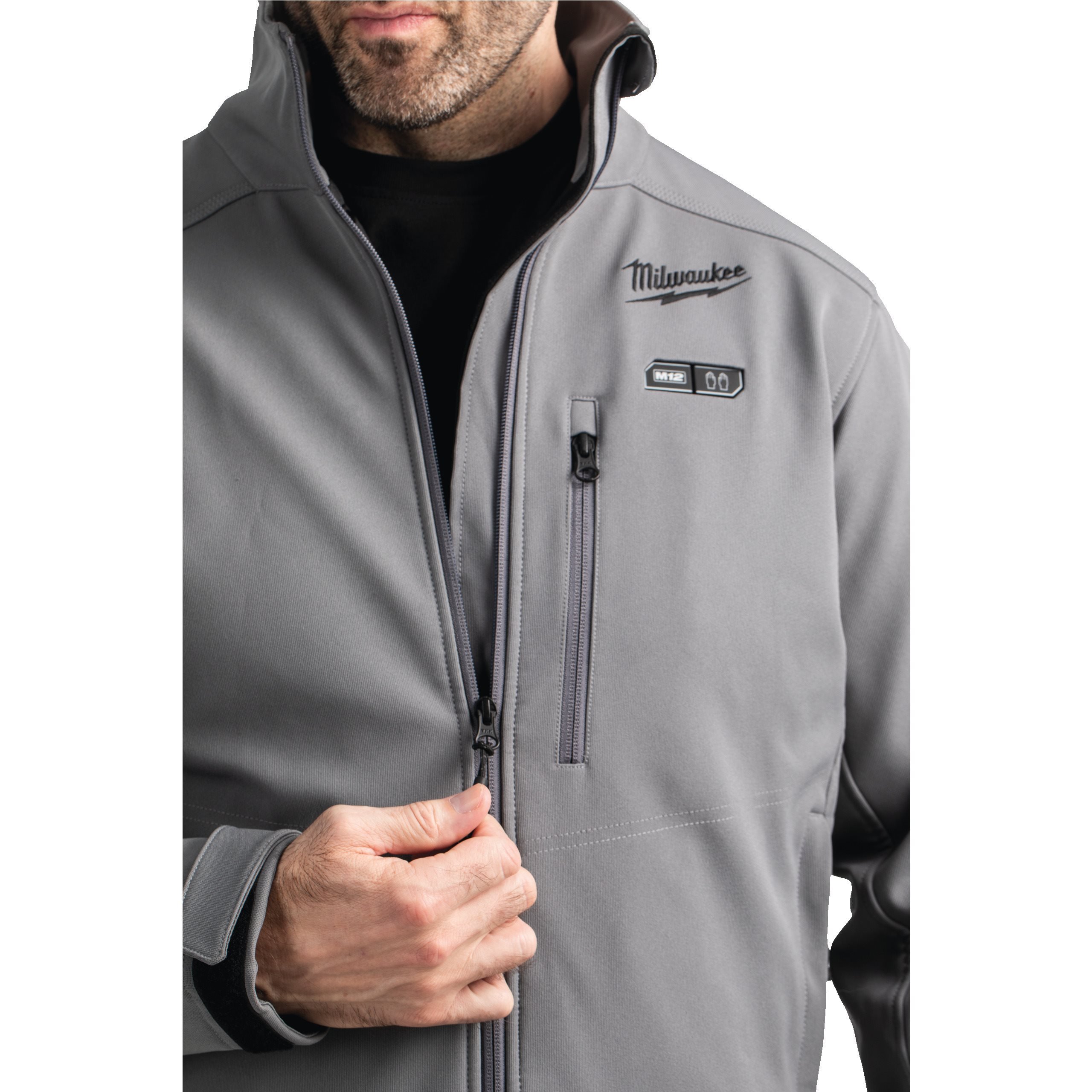 Куртка серая с подогревом Milwaukee M12 HJ GREY5-0 (XL) (Арт.4933478975)