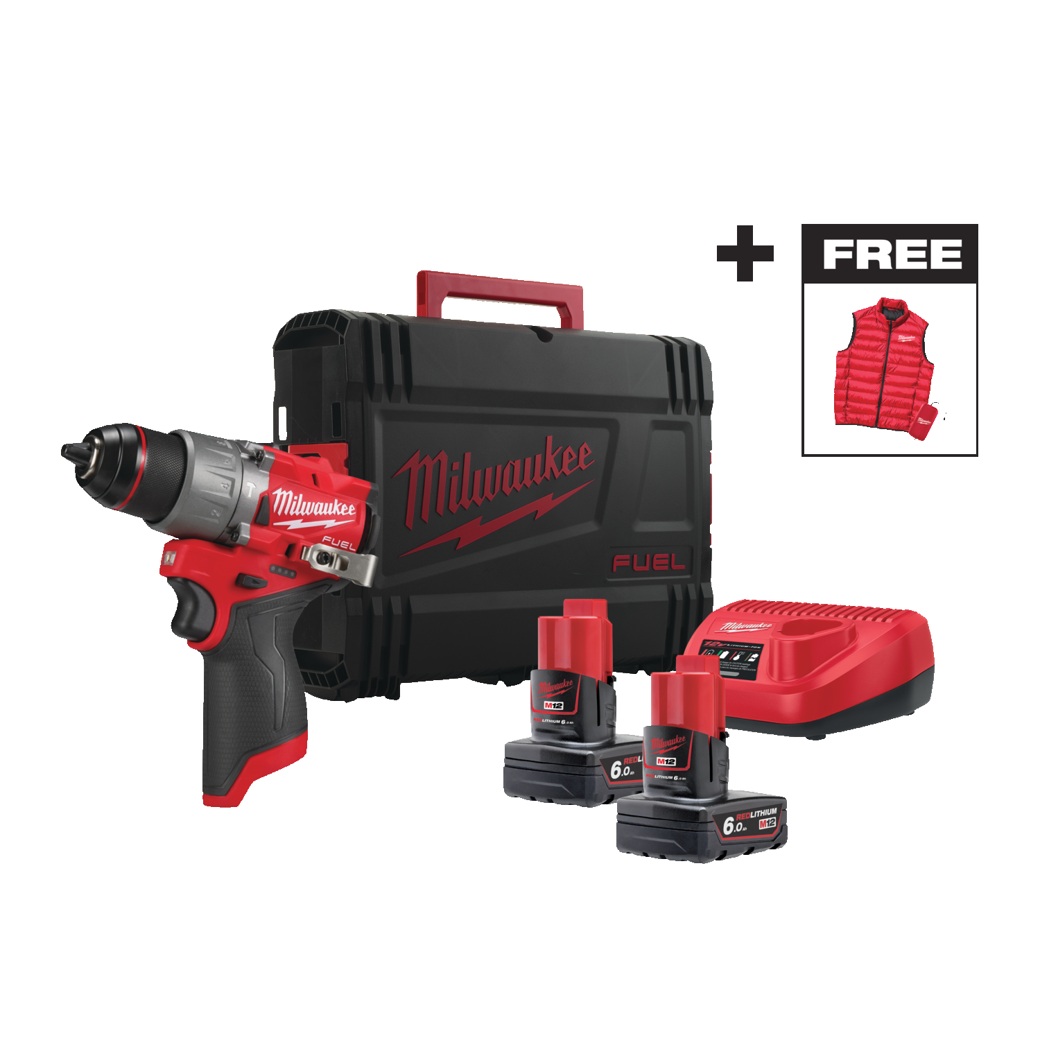 Аккумуляторная ударная дрель-шуруповерт Milwaukee M12 FPD2MC-602X FUEL (Арт. 4933499463)