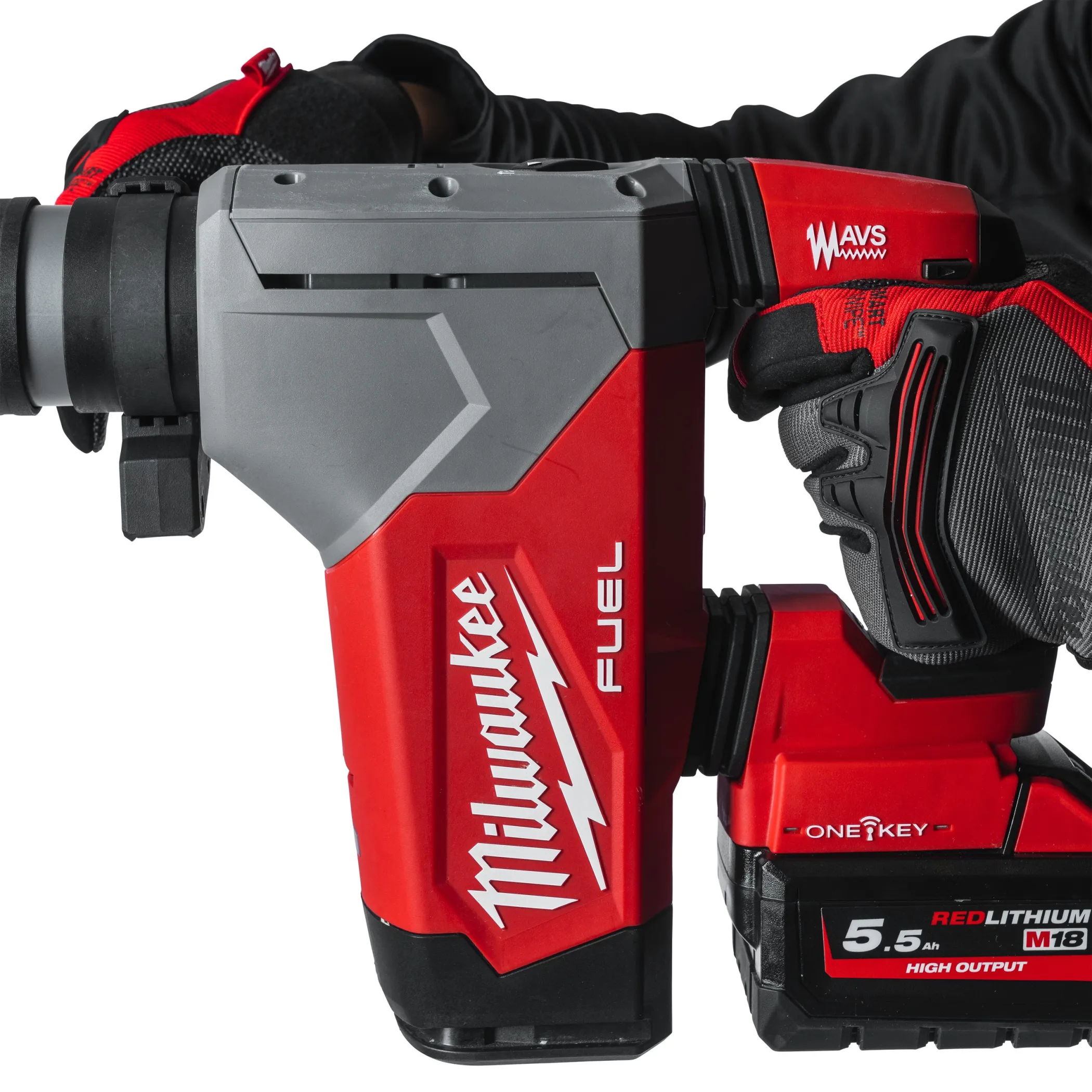Аккумуляторный 4-х режимный SDS-Plus перфоратор со съемным патроном FIXTEC Milwaukee M18 ONE FHPX-0 FUEL ONE-KEY (Арт. 4933478885)