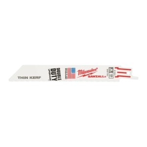 Полотно для сабельной пилы по металлу Milwaukee THIN KERF 150 мм/ шаг зуба 1.4 мм (5 шт) (экоупак.) (замена для 48005184) (Арт. 48475184)