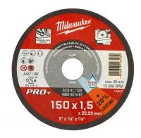 Тонкий отрезной диск по металлу Milwaukee SCS41 / 150х1,5х22,2 PRO+ (Арт. 4932471386)