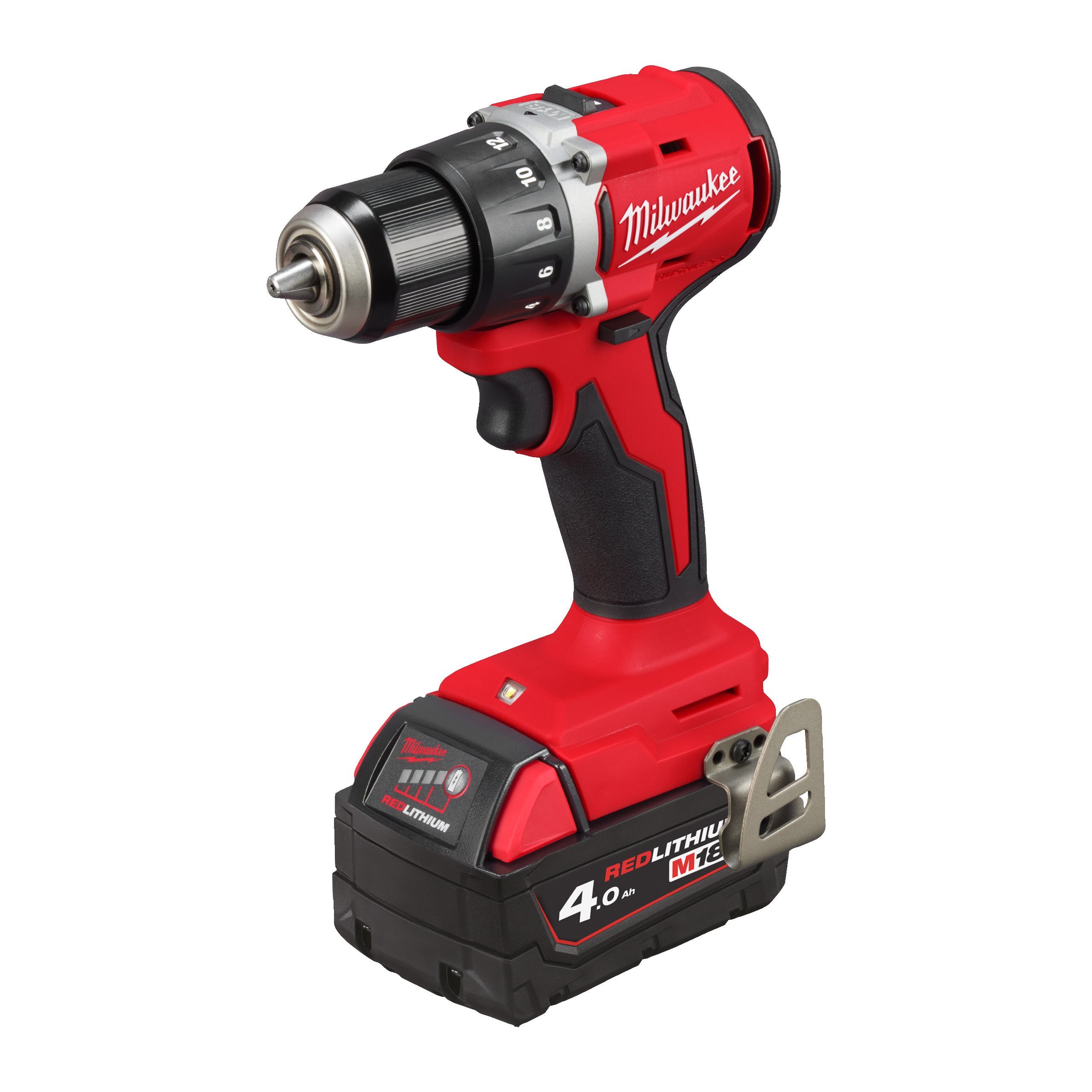 Аккумуляторная безударная дрель-шуруповерт Milwaukee M18 BLDDRC-402C (замена для 4933464539) (Арт. 4933492834)