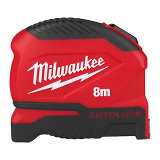 Рулетка Milwaukee Autolock Gen II 8м / ширина 25 мм  (замена для 4932464664) (Арт. 4932498774)