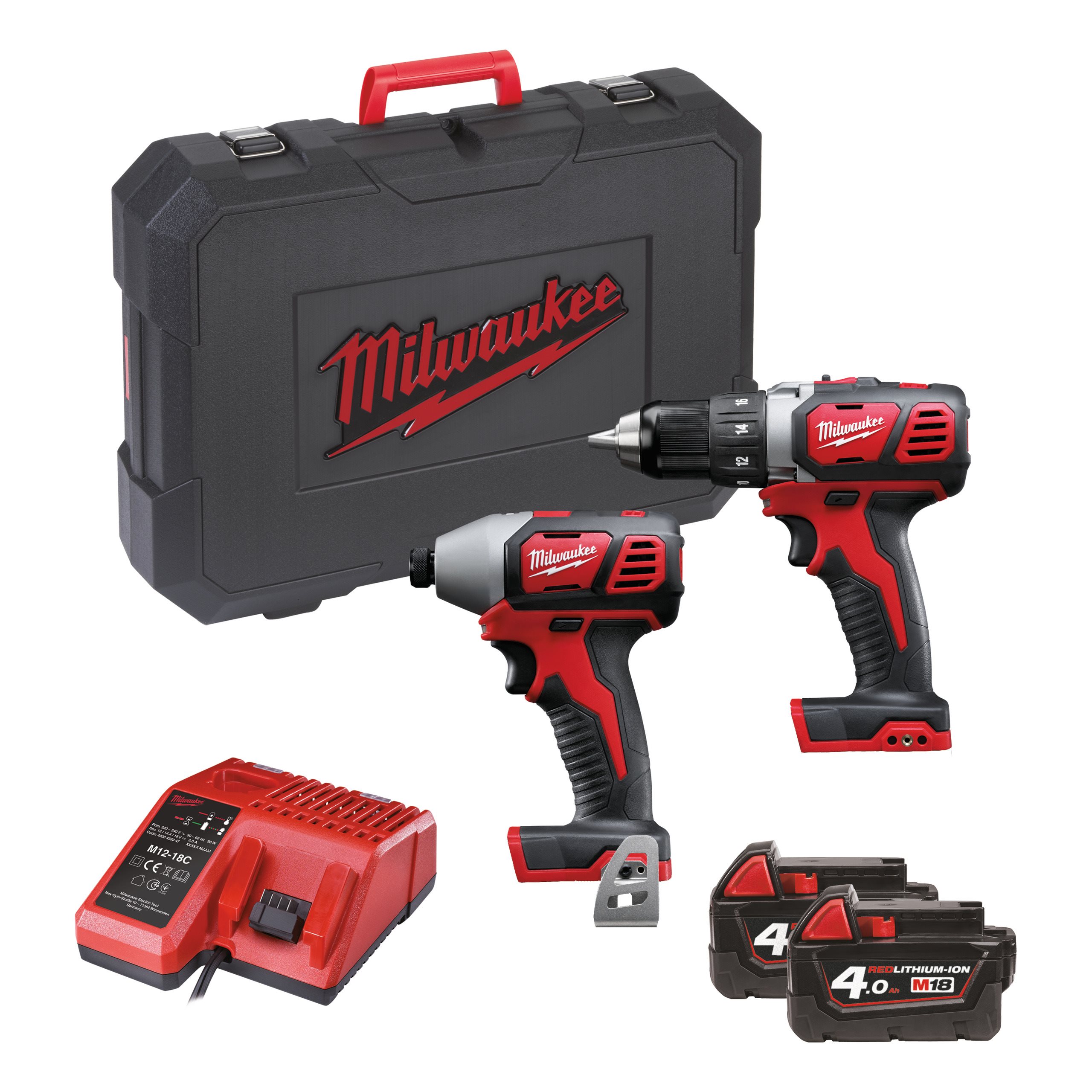 Набор инструментов Milwaukee M18 BPP2D-402C  (Арт. 4933447126)