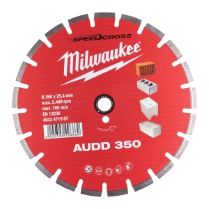 Алмазный диск скоростной Milwaukee Speedcross AUDD 350 мм  (Арт. 4932471987)