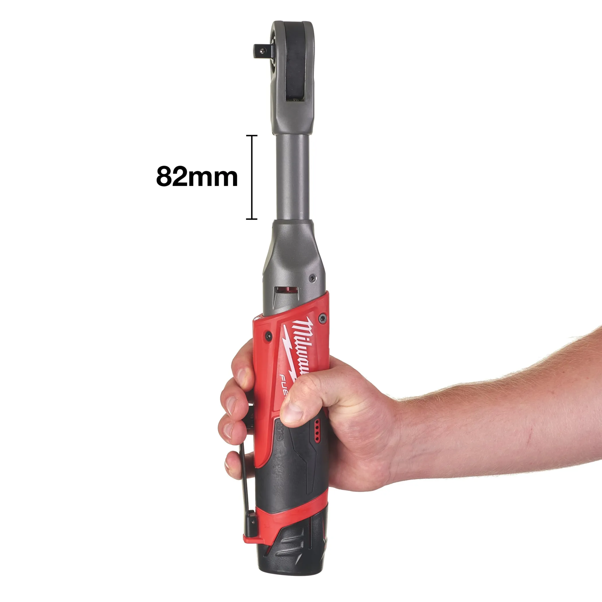 Аккумуляторная удлиненная импульсная трещотка Milwaukee M12 FIR38 LR-0 (3/8'') FUEL   (Арт. 4933471500)