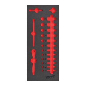 Ложемент пустой для набора 28 ед. головок 1/4" с воротком с трещоткой (Арт. 4932493662)