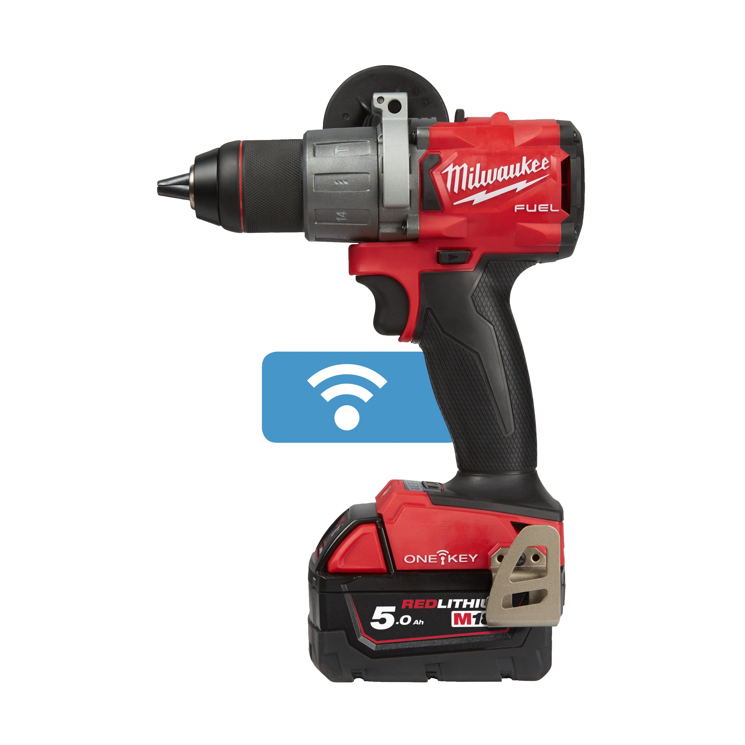 Аккумуляторная ударная дрель-шуруповерт Milwaukee M18 ONEPD2-502X FUEL ONE-KEY  (Арт. 4933464527)