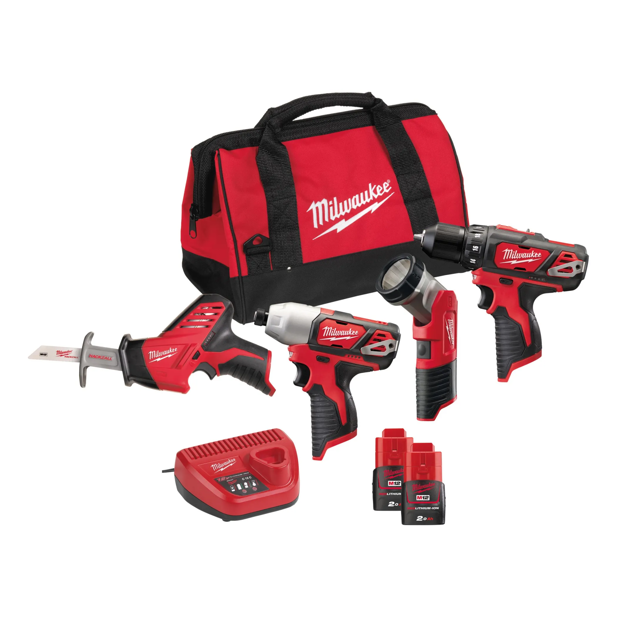 Набор инструментов Milwaukee M12 ВPP4A-202B  (Арт. 4933441240)