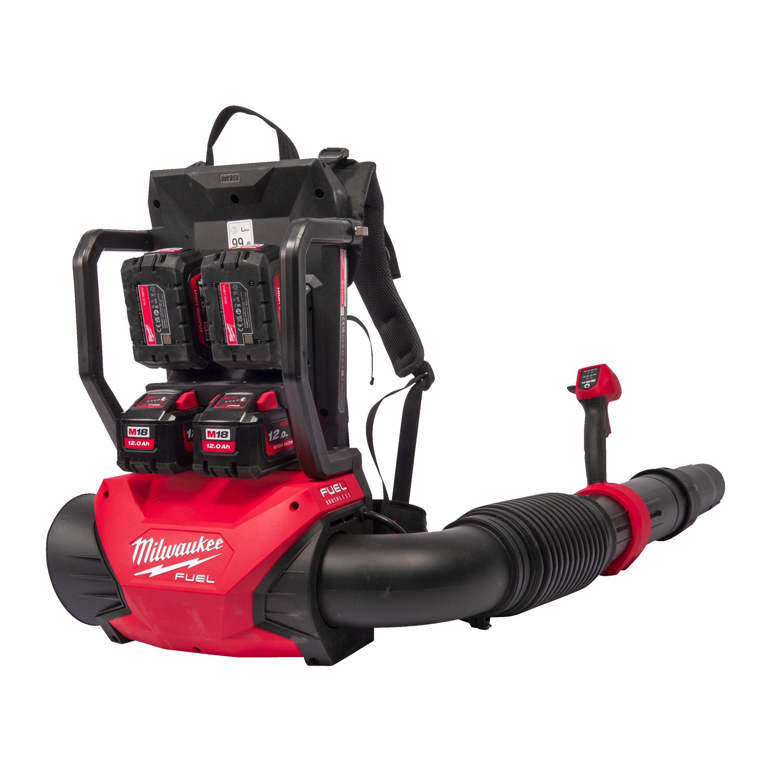 Аккумуляторная ранцевая воздуходувка Milwaukee M18 F2BPB-124 FUEL (Арт. 4933493213)