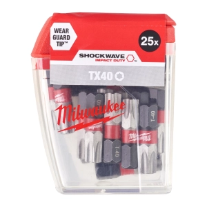 Биты для шуруповерта Milwaukee Shockwave IMPACT DUTY™ TX40 Х 25 мм (25 шт)  (замена для 4932352983) (Арт. 4932430889)