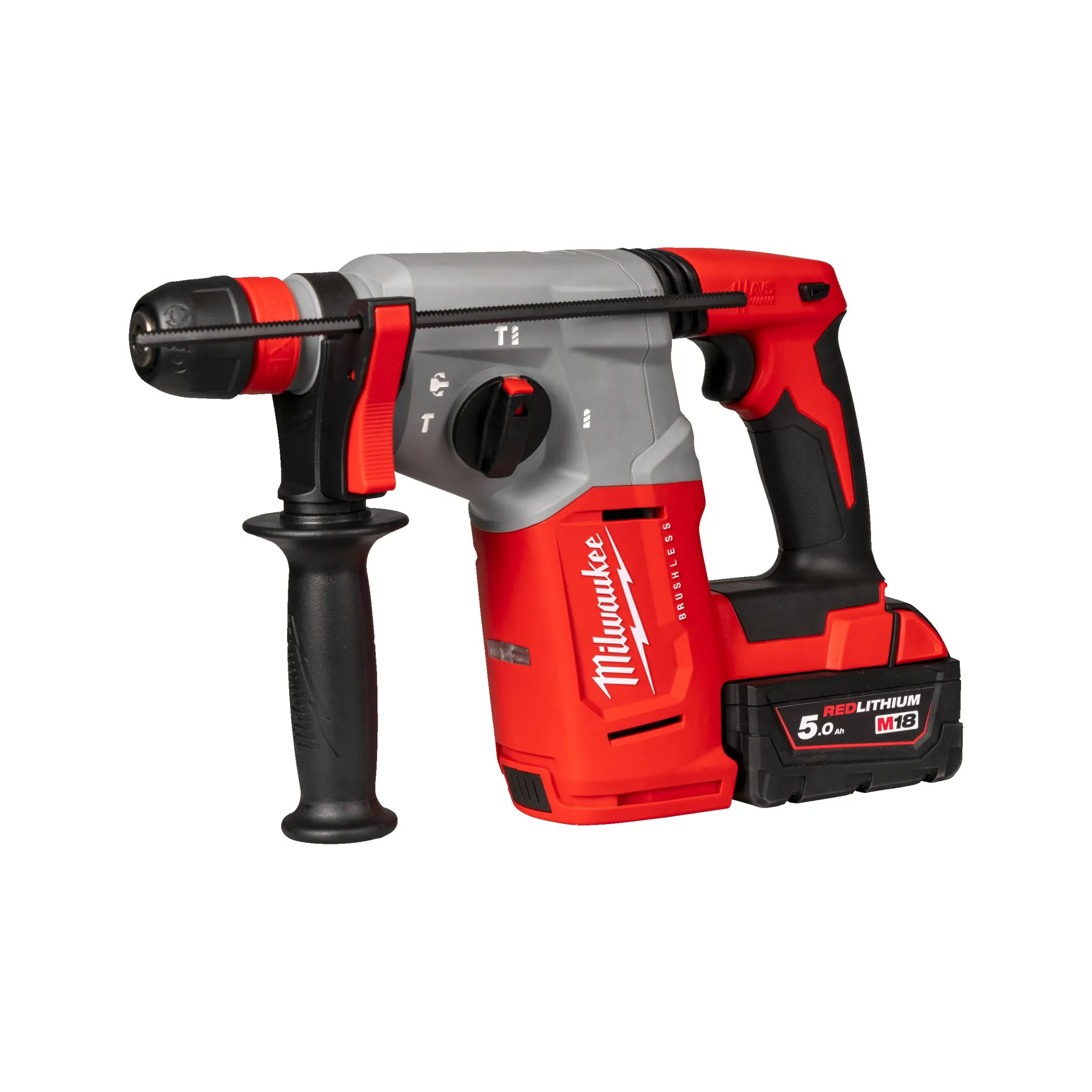 Аккумуляторный 4-х режимный SDS-Plus перфоратор со съемным патроном FIXTEC Milwaukee M18 BLHX100P-502P (Арт. 4933498243)