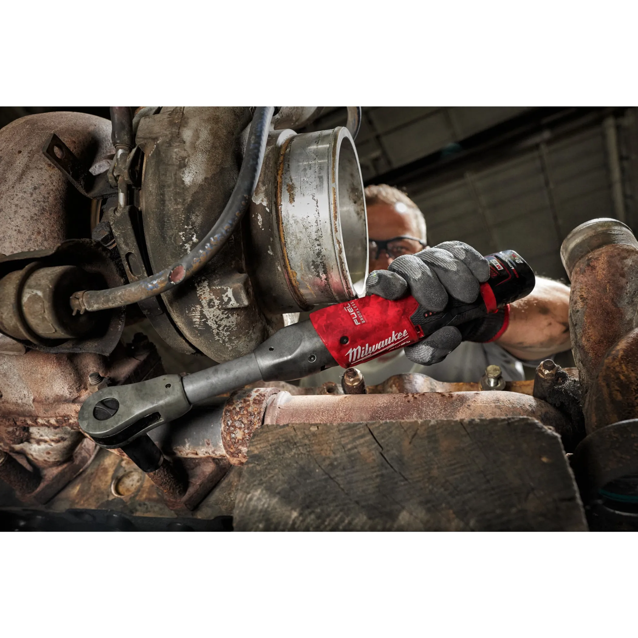Аккумуляторная удлиненная импульсная трещотка Milwaukee M12 FIR14 LR-0 (1/4'') FUEL   (Арт. 4933471499)