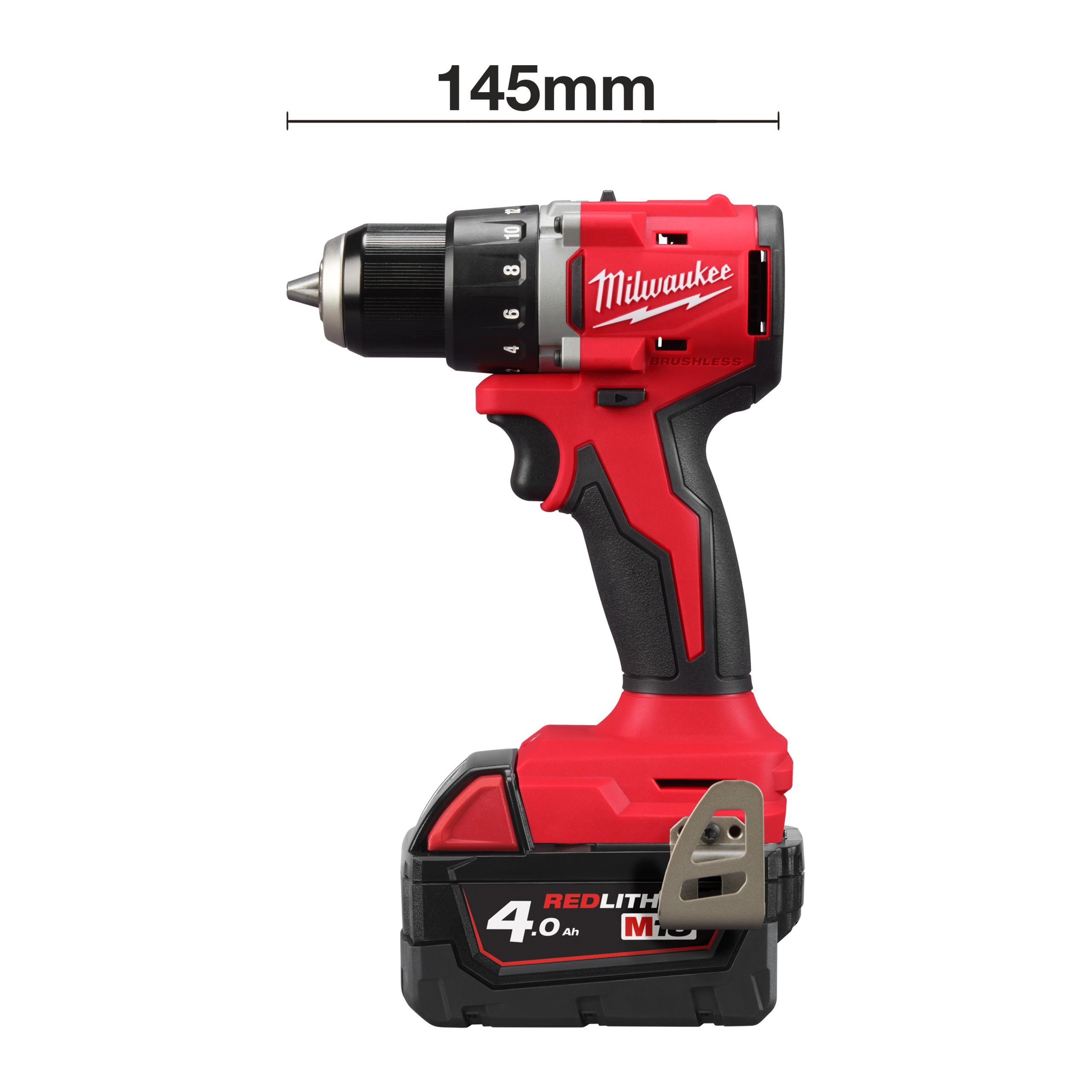 Аккумуляторная безударная дрель-шуруповерт Milwaukee M18 BLDDRC-402C (замена для 4933464539) (Арт. 4933492834)