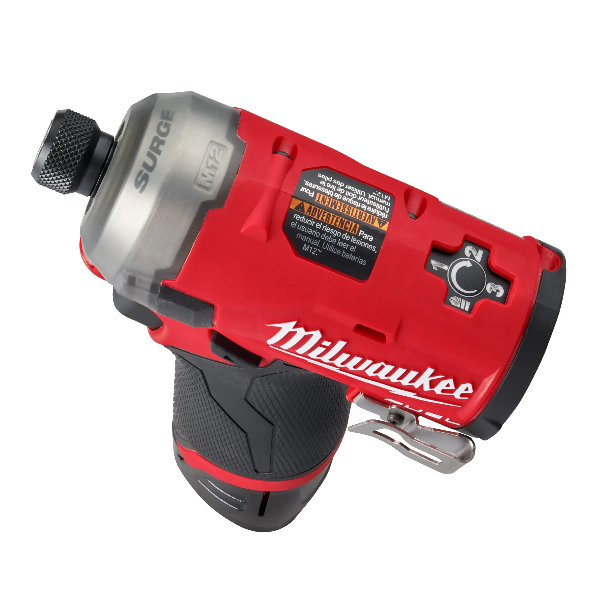 Аккумуляторный гидравлический импульсный винтоверт Milwaukee M12 FQID-202X FUEL SURGE (Li-Ion2Ач)  (Арт. 4933464973)