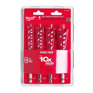 Набор сверл по дереву Milwaukee Speed Feed™ 13 / 16 / 20 / 25 мм (4 шт) GEN II (замена для 48130400) (Арт. 4932479477)