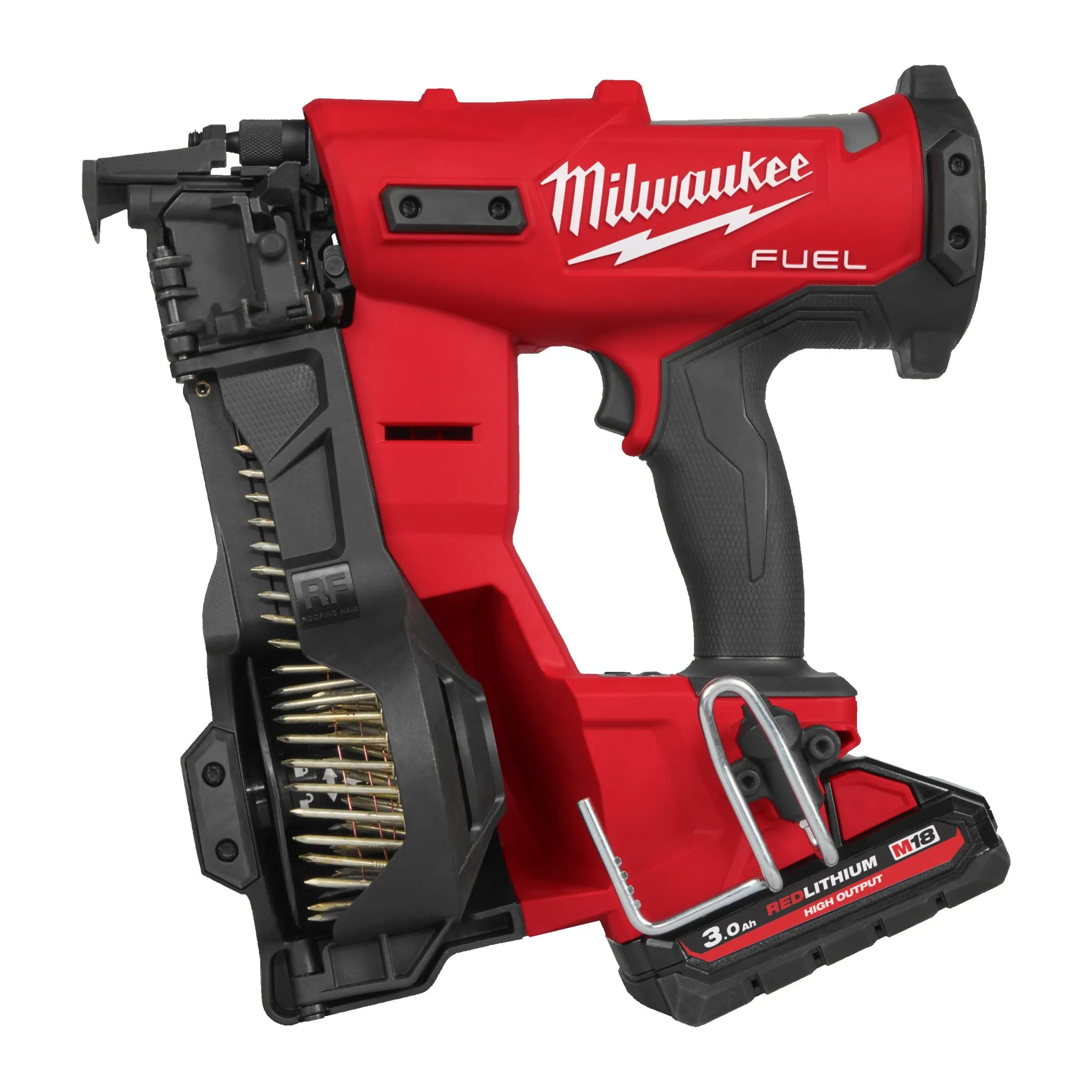 Аккумуляторный гвоздезабиватель(нейлер) с барабанным магазином Milwaukee M18 FRCN45-302X FUEL (Арт. 4933498169)
