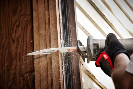 Полотно для сабельной пилы демонтажное по металлу и дереву с гвоздями Milwaukee THE WRECKER 230 мм/ шаг зуба 3.6/2.3 мм (5 шт) (экоупак.) (замена для 48005706) (Арт. 48475706)