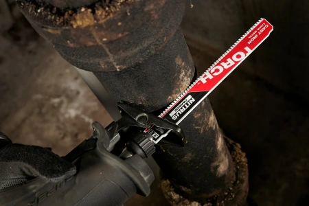 Полотно для сабельной пилы по металлу и чугуну с твердосплавными зубьями Milwaukee THE TORCH NITRUS CARBIDE 230 мм/ шаг зуба 3.17 мм (1 шт) (экоупак.) (замена для 48005262) (Арт. 48475262)