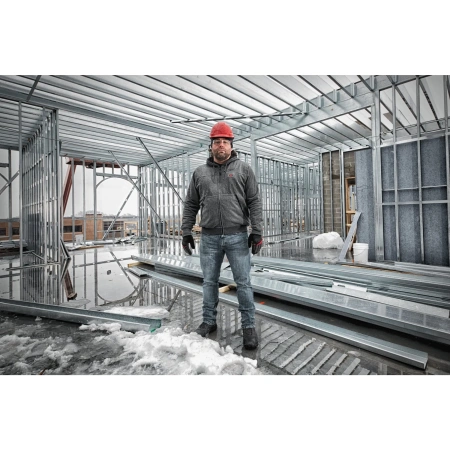 Толстовка серая с подогревом Milwaukee M12 HH GREY3-0 (S)  (Арт. 4933464352)