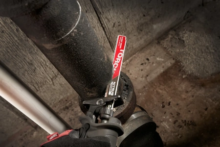 Полотно для сабельной пилы по металлу и чугуну с твердосплавными зубьями Milwaukee THE TORCH NITRUS CARBIDE 230 мм/ шаг зуба 3.17 мм (1 шт) (экоупак.) (замена для 48005262) (Арт. 48475262)