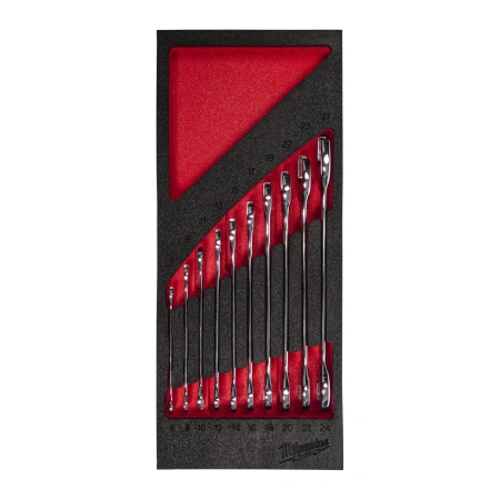Набор гаечных ключей рожковых Milwaukee MAX BITE (10шт) в ложементе (Арт. 4932493629)