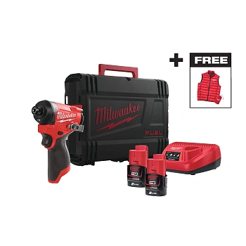 Аккумуляторный субкомпактный импульсный винтоверт Milwaukee M12 FID2MC-202X FUEL  (Арт. 4933499462)