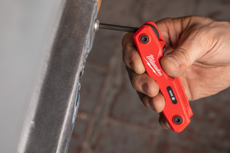 Набор дюймовых складных шестигранных ключей Milwaukee HEX 5/64", 3/32", 7/64", 1/8", 9/64", 5/32", 3/16", 7/32", 1/4" (9 шт) (Арт. 4932493614)