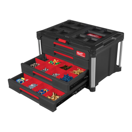 Ящик Milwaukee PACKOUT с 4-мя выдвижными отсеками (Арт. 4932493189)