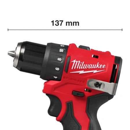 Аккумуляторная безударная дрель-шуруповерт Milwaukee M12 BLDDRC-402C (замена для 4933441925) (Арт. 4933499688)