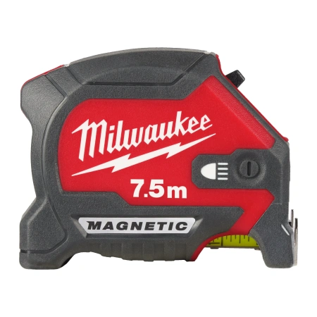 Рулетка магнитная Milwaukee Magnetic LED с подсветкой 7.5м / ширина 30 (Арт. 4932492469)