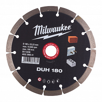 Алмазный диск профессиональной серии Milwaukee DUH 180 мм  (Арт. 4932399541)