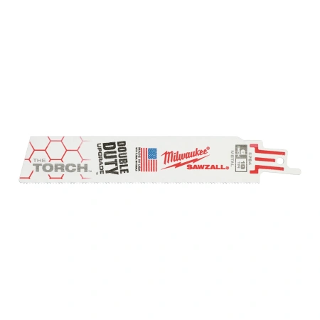 Полотно для сабельной пилы по металлу Milwaukee THE TORCH 150 мм/ шаг зуба 1.4 мм (5 шт)  (замена для 48004784) (Арт. 48005784)