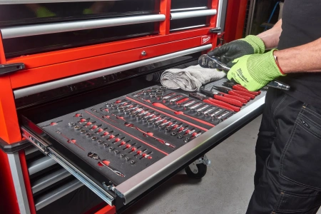 Тележка инструментальная с ящиками 46" / 117см, 10 полок (Арт. 4932478852)