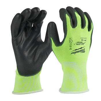 Перчатки сигнальные с защитой от порезов Hi-Vis