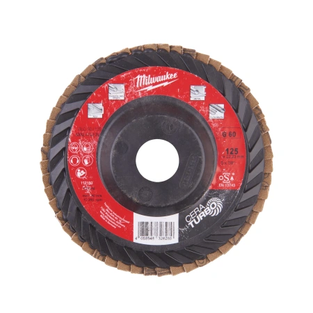 Лепестковый диск Milwaukee CERA TURBO SLC50 / 125 мм / Зерно 60  (Арт. 4932472232)