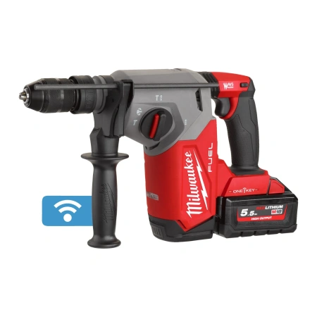 Аккумуляторный 4-х режимный SDS-Plus перфоратор со съемным патроном FIXTEC Milwaukee M18 ONE FHX-552X FUEL ONE-KEY (Арт. 4933478504)