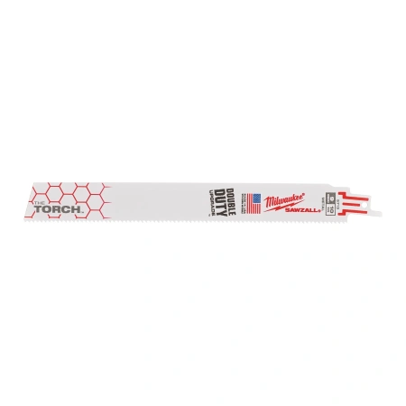 Полотно для сабельной пилы демонтажное по металлу и дереву с гвоздями Milwaukee THE TORCH 230 мм/ шаг зуба 2.5 мм (5 шт)  (замена для 48004713) (Арт. 48005713)