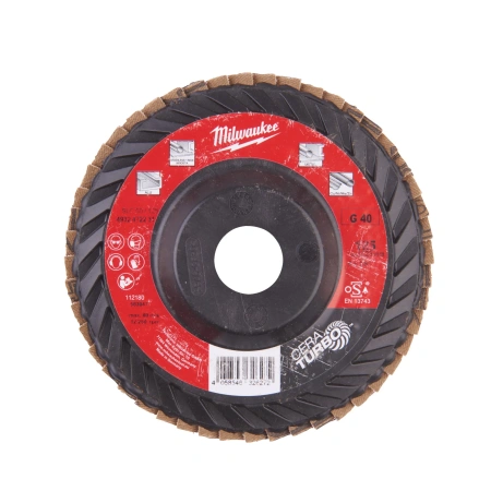 Лепестковый диск Milwaukee CERA TURBO SLC50 / 125 мм / Зерно 40  (замена для 4932430408) (Арт. 4932472231)