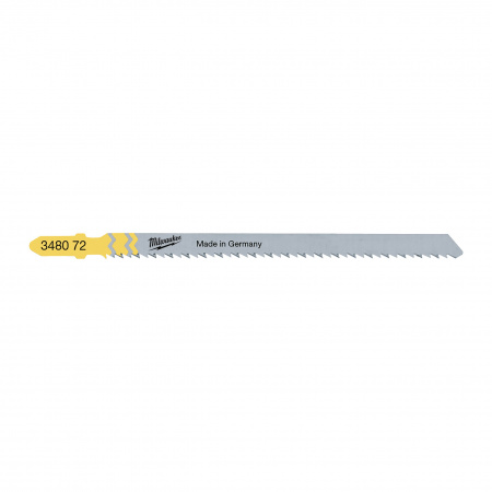 Пилка для лобзика по дереву для кухонных столешниц и ламинированного ДСП Milwaukee T 101 BRsp длинна 105 мм / шаг зуба 2.5 мм (5 шт)  (Арт. 4932348072)