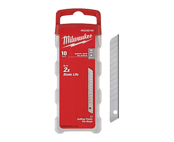 Лезвия для выдвижных ножей Milwaukee 9 мм (10 шт)(замена для 48229109) (Арт. 4932480106)