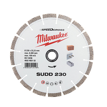 Алмазный диск скоростной Milwaukee Speedcross SUDD 230 мм (Арт. 4932492152)