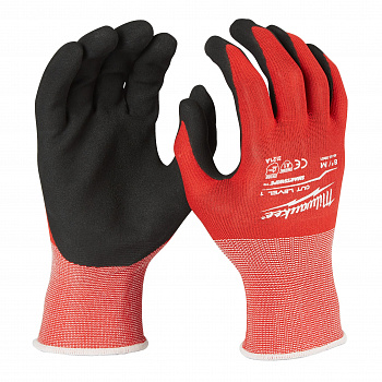 Перчатки Milwaukee с защитой от порезов, уровень 1, размер M/8  (Арт. 4932471416)
